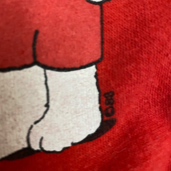 vintage 80’s Teddy Bear Sweatshirt PEACE ON EARTH XL Bears With Hats Reiss - Picture 3 of 4